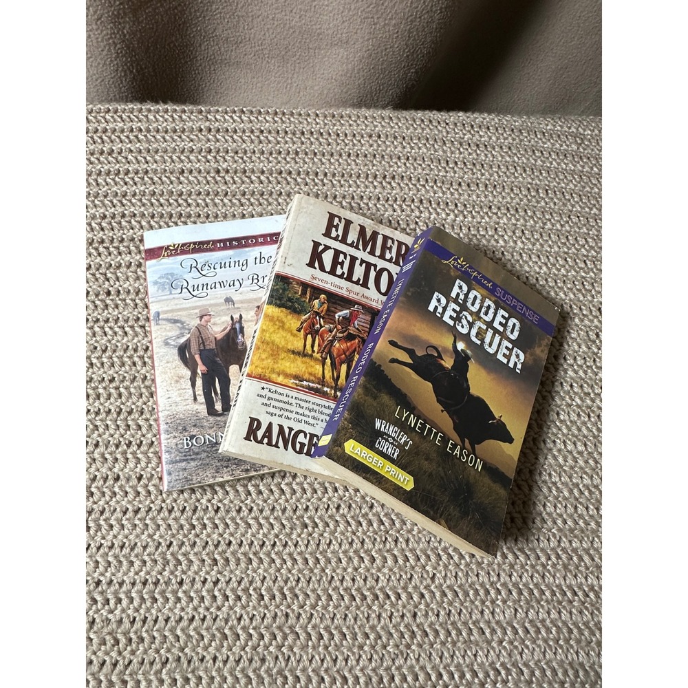 Western Romance Book Lot Elmer Kelton Lynette Eason Bonnie Navarro Paperbacks